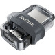 Флеш-диск 64Гб SanDisk Ultra Dual Drive m3.0 ( SDDD3-064G-G46 ) USB 3.0/microUSB OTG Черный