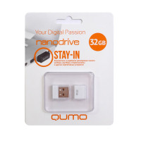 Флеш-диск 32GB Qumo Nano (QM32GUD-NANO-W) USB 2.0 белый