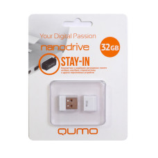 Флеш-диск 32GB Qumo Nano (QM32GUD-NANO-W) USB 2.0 белый