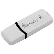 Флеш-диск 16GB Smartbuy Paean (SB16GBPN-W) USB 2.0 белый