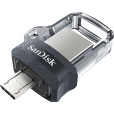 Флеш-диск 32Гб SanDisk Ultra Dual Drive m3.0 ( SDDD3-032G-G46 ) USB 3.0/microUSB OTG Черный