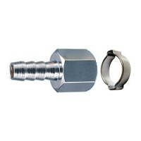 FUBAG Переходник 1/4"F на елочку 8мм с обжимным кольцом 8х13мм блистер [180251 B]