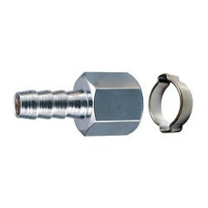 FUBAG Переходник 1/4"F на елочку 8мм с обжимным кольцом 8х13мм блистер [180251 B]