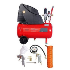 FUBAG HOUSE MASTER KIT Компрессор+набор из 5 предметов [8213800KOA610 (8213800KOA541)] {Реси- вер, л 24 Произ- водит., л/мин 180 Давле- ние, бар 8 Мощность, кВт1.1 Напря- жение, В 220 Вес, кг 19}