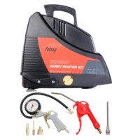 FUBAG HANDY MASTER KIT Компрессор+набор из 5 предметов [8213690KOA607 (8213690KOA536)] {Произ- водит., л/мин 180 Давле- ние, бар 8 Мощность, кВт 1.1 Напря- жение, В 220 Вес, кг 7}