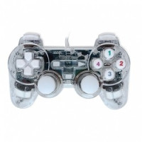 CBR CBG 915 {Игровой манипулятор для PC, проводной, 2 вибро мотора, подстветка, прозрачный, USB}