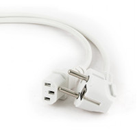 Кабель питания Gembird 1.8м, VDE(0.75мм), белый, с зазем., пакет [PC-186W-VDE]