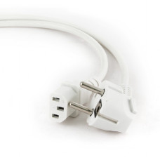 Кабель питания Gembird 1.8м, VDE(0.75мм), белый, с зазем., пакет [PC-186W-VDE]