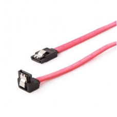 Cablexpert Кабель интерфейсный SATA, 30см, угловой разъем, 7pin/7pin, защелка (CC-SATAM-DATA90-0.3M)