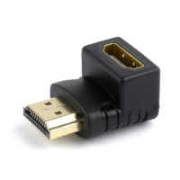 Cablexpert Переходник HDMI-HDMI 19F/19M, угловой соединитель 90 градусов, золотые разъемы (A-HDMI90-FML)