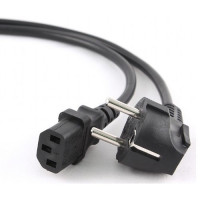 Cablexpert Кабель питания 5м, Schuko- C13, 3х1кв.мм, черный, с заземлением, пакет (PC-186-1-5M)