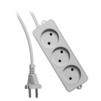Гарнизон Сетевой фильтр EL-NL3-W-5, 3 розетки допустимый ток 10А, длина 5м.