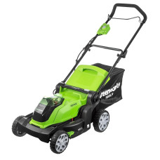Greenworks Газонокосилка аккумуляторная G40LM41, {40V, 40 см, без АКБ и ЗУ} [2504707]