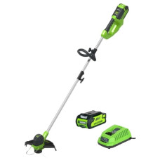 Greenworks Триммер аккумуляторный G40LTK4, {40V, 30 см, с 1хАКБ 4 А.ч и ЗУ} [2101507UB]