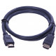 Кабель HDMI v2.0 1м Wize ( CP-HM-HM-1M ) K-Lock темно-серый