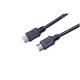 Кабель HDMI v2.0 0.5м Wize ( C-HM-HM-0.5M ) черный