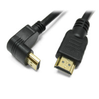Кабель HDMI v1.4 1.8м <> углов. разъем