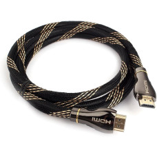 Кабель HDMI v2.1 2.5м Cablexpert Platinum ( CCP-HDMI8K-2.5M ) черный, позол.разъемы, экран, пакет