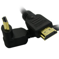 Кабель HDMI v1.4 4.5м <> углов. разъем