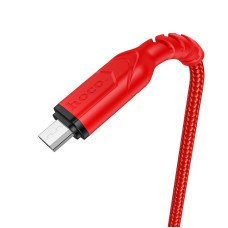 HOCO HC-44913 X59/ USB кабель Micro/ 1m/ 2.4A/ Нейлон/ Blue