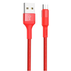 HOCO HC-80237 X26/ USB кабель Micro/ 1m/ 2A/ Нейлон/ Red