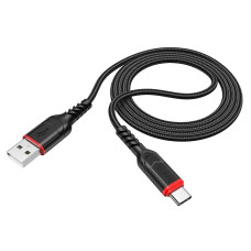 HOCO HC-44920 X59/ USB кабель Type-C/ 1m/ 2.4A/ Нейлон/ Black