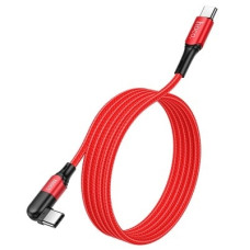 HOCO HC-47952 U100/ PD кабель Type-C-Type-C/ 1.5m/ 100W/ Нейлон/ Поворот коннектора на 180 гр./ Red