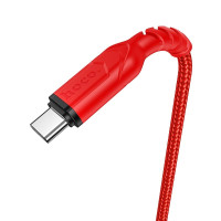 HOCO HC-44937 X59/ USB кабель Type-C/ 1m/ 2.4A/ Нейлон/ Red