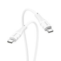 HOCO HC-55919 X67 Nano 60W/ PD кабель Type-C-Type-C/ 1m/ 60W/ Силикон/ White