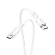 HOCO HC-55919 X67 Nano 60W/ PD кабель Type-C-Type-C/ 1m/ 60W/ Силикон/ White