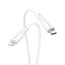 HOCO HC-55797 X67 Nano PD/ кабель Type-C-Lightning/ 1m/ 20W/ Силикон/ White