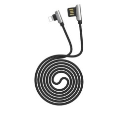 HOCO HC-79354 U42/ USB кабель Lightning/ 1.2m/ 2.4A/ Угловой коннектор/ Black