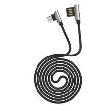 HOCO HC-79378 U42/ USB кабель Micro/ 1.2m/ 2.4A/ Угловой коннектор/ Black