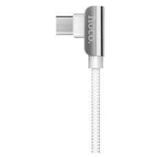 HOCO HC-79385 U42/ USB кабель Micro/ 1.2m/ 2.4A/ Угловой коннектор/ White