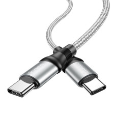HOCO HC-34266 X50/ PD кабель Type-C-Type-C/ 1m/ 100W/ Нейлон/ Gray