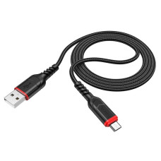 HOCO HC-44890 X59/ USB кабель Micro/ 1m/ 2.4A/ Нейлон/ Black