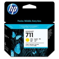 HP CZ136A Картридж №711, Yellow {Designjet T120/T520, Yellow (29ml 3 - pack)}