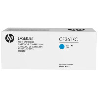 HP Картридж CF361XC 508X лазерный голубой увеличенной емкости (9500 стр) (белая коробка)
