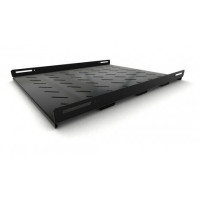 Hyperline TSH3H-650-RAL9004 Полка стационарная усиленная, глубина 650 мм, с боковым креплением, нагрузка до 100 кг, для шкафов серии TTB, TTR, TTC2, 485х650мм (ШхГ), цвет черный (RAL 9004)