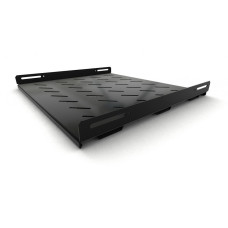 Hyperline TSH3H-450-RAL9004 Полка стационарная усиленная, глубина 450 мм, с боковым креплением, нагрузка до 100 кг, для шкафов серии TTB, TTBR, TTC2, TWB, TWM, TWFS, 485х450мм (ШхГ), цвет черный