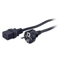 Hyperline PWC-IEC19-SHM-3.0-BK Кабель питания (Shucko+C19) (3x1.5), 3м