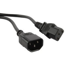 Hyperline PWC-IEC13-IEC14-1.8-BK Кабель питания монитор-компьютер IEC 320 C13 - IEC 320 C14 (3x0.75) 1.8м