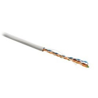 Hyperline UUTP4-C5E-S24-IN-PVC-GY-305 (305 м) Кабель витая пара, неэкранированная U/­UTP, категория 5e, 4 пары (24 AWG), одножильный (solid), PVC, -20°C – +75°C, серый компонентная