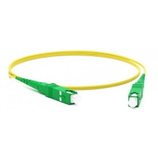 Hyperline FC-S2-9-SC/AR-SC/AR-H-1M-LSZH-YL Патч-корд волоконно-оптический (шнур) SM 9/125 (OS2), SC/APC-SC/APC, 2.0 мм, simplex, LSZH, 1 м