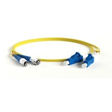 Hyperline FC-D2-9-FC/­UR-LC/­UR-H-3M-LSZH-YL Патч-корд волоконно-оптический (шнур) SM 9/­125 (OS2), FC/­UPC-LC/­UPC, 2.0 мм, duplex, LSZH, 3 м