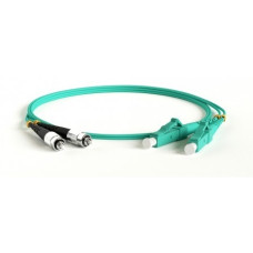 Hyperline FC-D2-503-FC/PR-LC/PR-H-3M-LSZH-AQ Патч-корд волоконно-оптический (шнур) MM 50/125(OM3), FC-LC, duplex, LSZH, 3 м