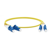Hyperline FC-D2-9-LC/­UR-LC/­UR-H-10M-LSZH-YL Патч-корд волоконно-оптический (шнур) SM 9/­125 (OS2), LC/­UPC-LC/­UPC, 2.0 мм, duplex, LSZH, 10 м