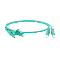 Hyperline FC-D2-503-LC/PR-LC/PR-H-15M-LSZH-AQ Патч-корд волоконно-оптический (шнур) MM 50/125(OM3), LC-LC, duplex, 10G/40G, LSZH, 15 м