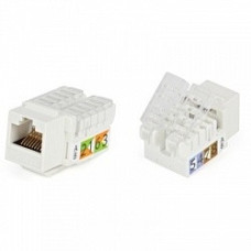 Hyperline KJNE-8P8C-C5e-90-SH-F-WH Вставка Keystone Jack RJ-45(8P8C), категория 5e, экранированная, 110 IDC, заделка с помощью NE-TOOL, белая