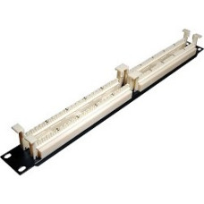 Hyperline 110C-19-100P-1U 100 парная кросс-панель 110 типа, 19" 1U (без модулей)